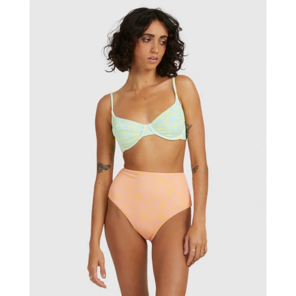 Billabong Hot Tropics High Rise Retro Bikini BOTTOMS